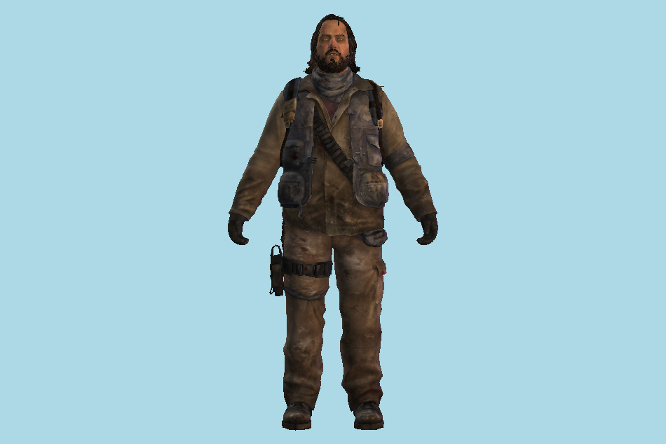 The Last Of Us - TLOU Bill 3d model