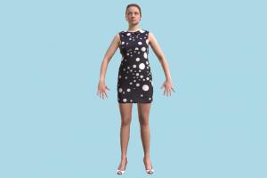 Woman scanned-models, girl, female, woman, people, human, character, casual