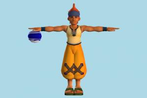 Wakka boy, child, male, man, people, human, character, cartoon