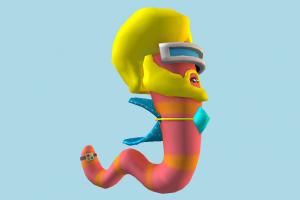 Future Worm worms, worm, snake, cartoon