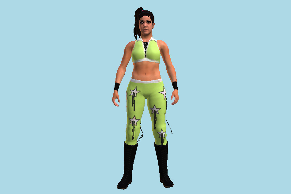 Bayley WWE 2K17 Female Wrestler Superstar Girl 3d model