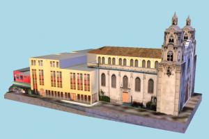 Castle castle, church, tower, house, building, structure