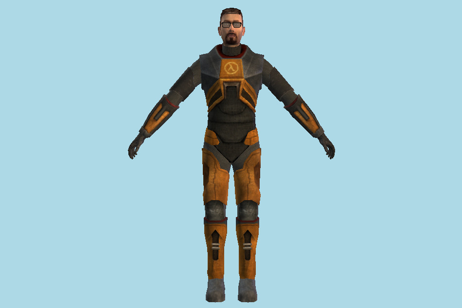 Gordon Freeman 3d model