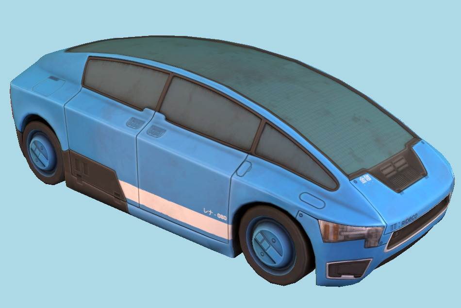 Civilian Sci-Fi Car 3d model
