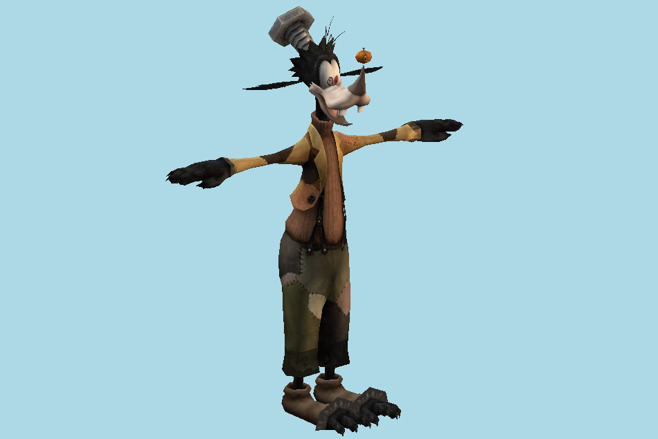 Kingdom Hearts 2 Goofy Halloween 3d model