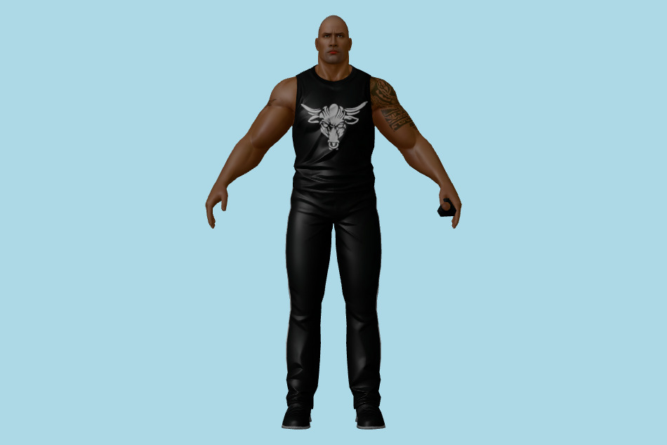 King of Fighters: All Star WWF the Rock 3d model