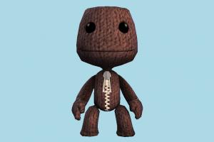 Sackboy teddy, character, toy, LBP, swoop
