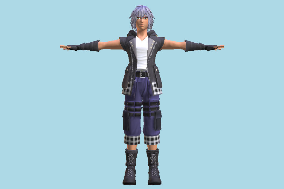 Kingdom Hearts 3 - KH3 Riku Boy 3d model