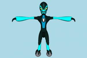 Ben 10 XLR8 Ben10, ben, ten, character, monster, cartoon