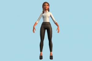 Female girl, female, woman, people, human, character, cartoon, toony