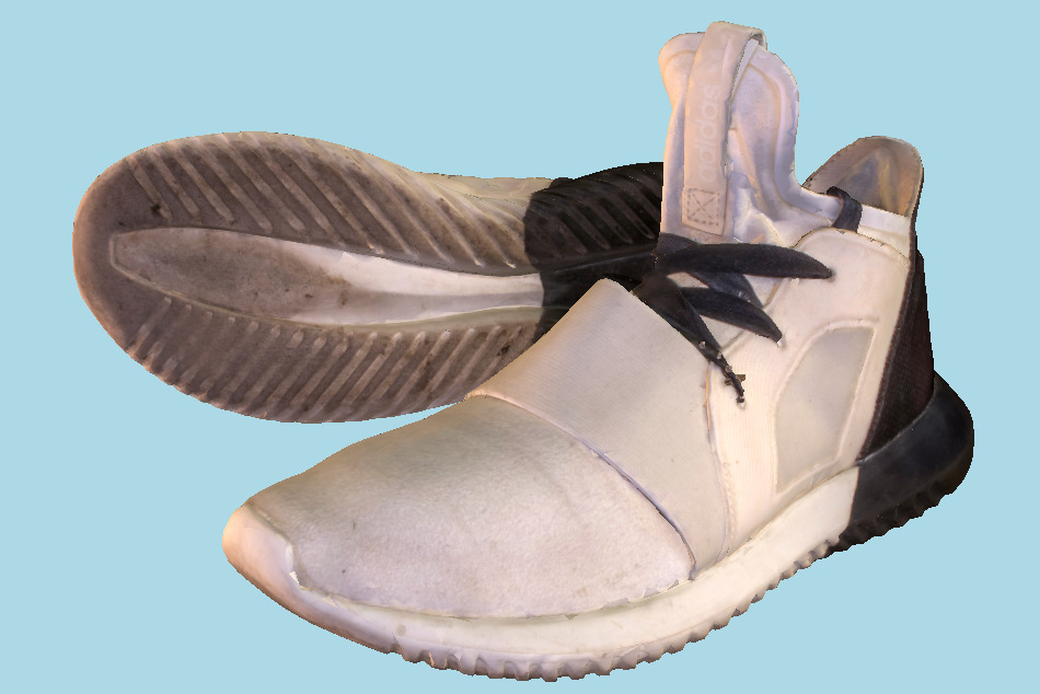Adidas Tubular Defiant White and Black Shoes 3d model