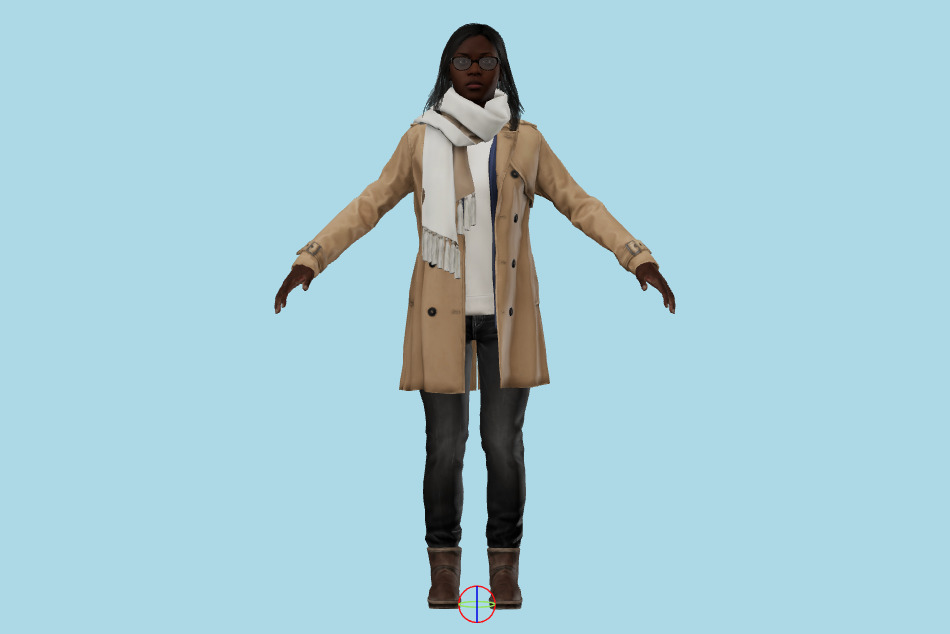 Detroit: Become Human - Civilian Girl Angela 3d model