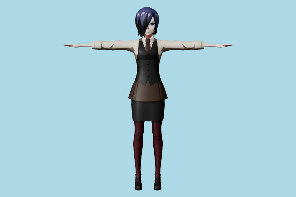 Tokyo Ghoul Re Birth - Touka Kirishima 3d model