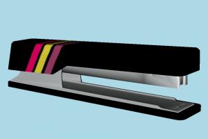 Stapler stapler, paper, office, tools, workplace, household, object, lowpoly