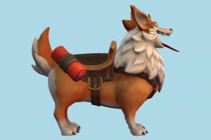 Corgi fox, dog, animal, animals, cartoon