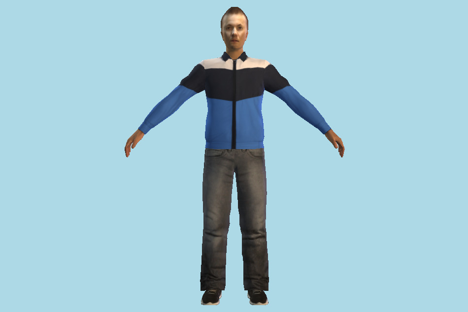 Male LowPoly 3d model