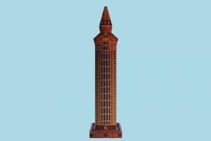 Skyscraper skyscraper, city, building, tower, build, domicile, lowpoly, structure