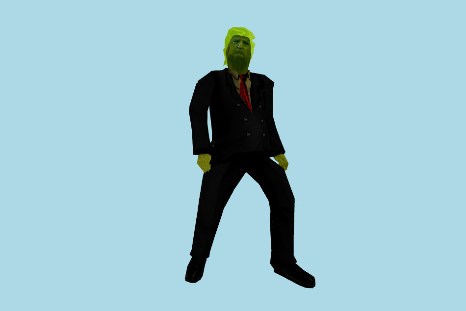 Donald Trump Animated HL MDL 3d model