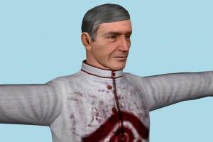 Man DR1, bloody, male, man, people, human, character