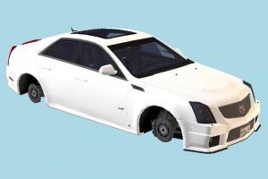 Cadillac 2010 car-body, car-parts, no-wheels, Cadillac, car, 2010, vehicle, transport, carriage