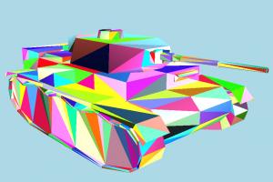 Tank Low-poly tank-2