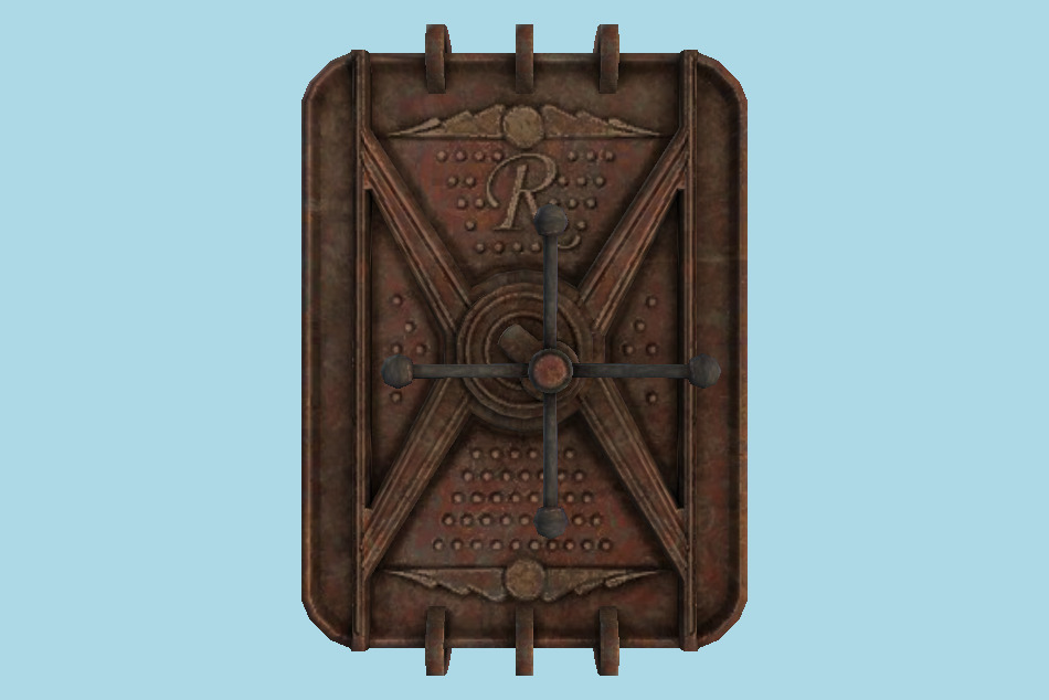 Security Door Gate 3d model