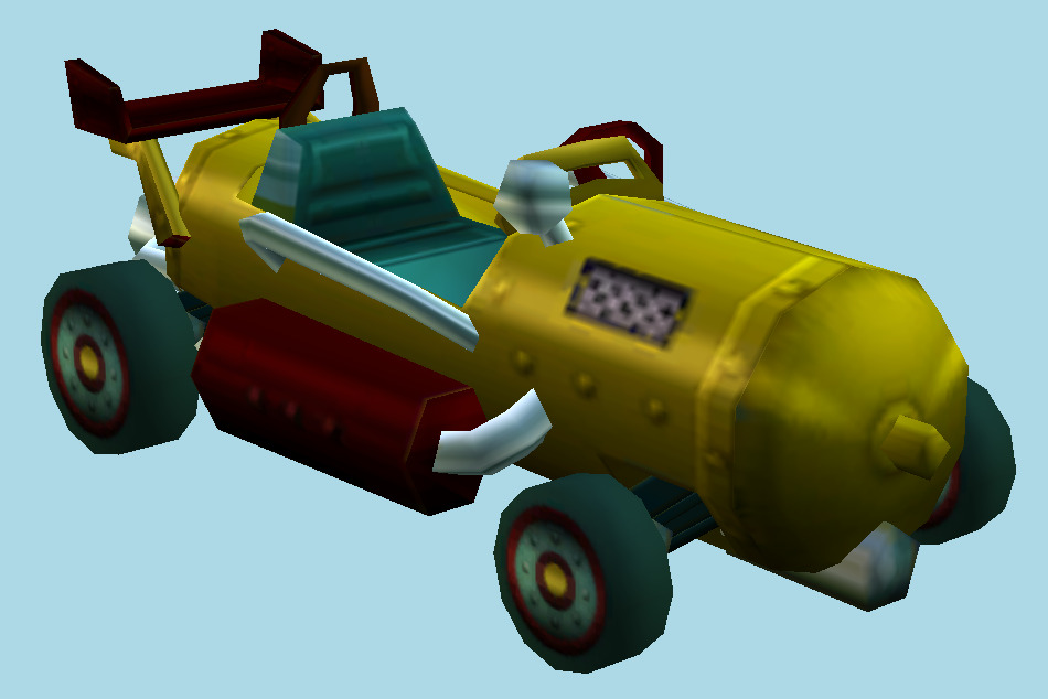 CTR Crash Tag Team Racing Car 3d model