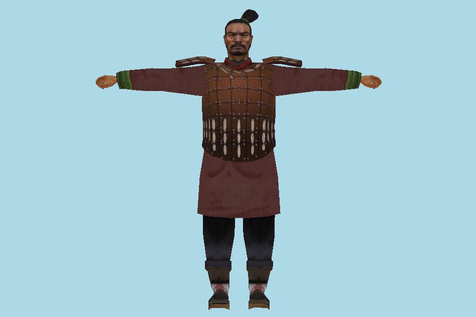 Qin Dynasty Soldier 3d model