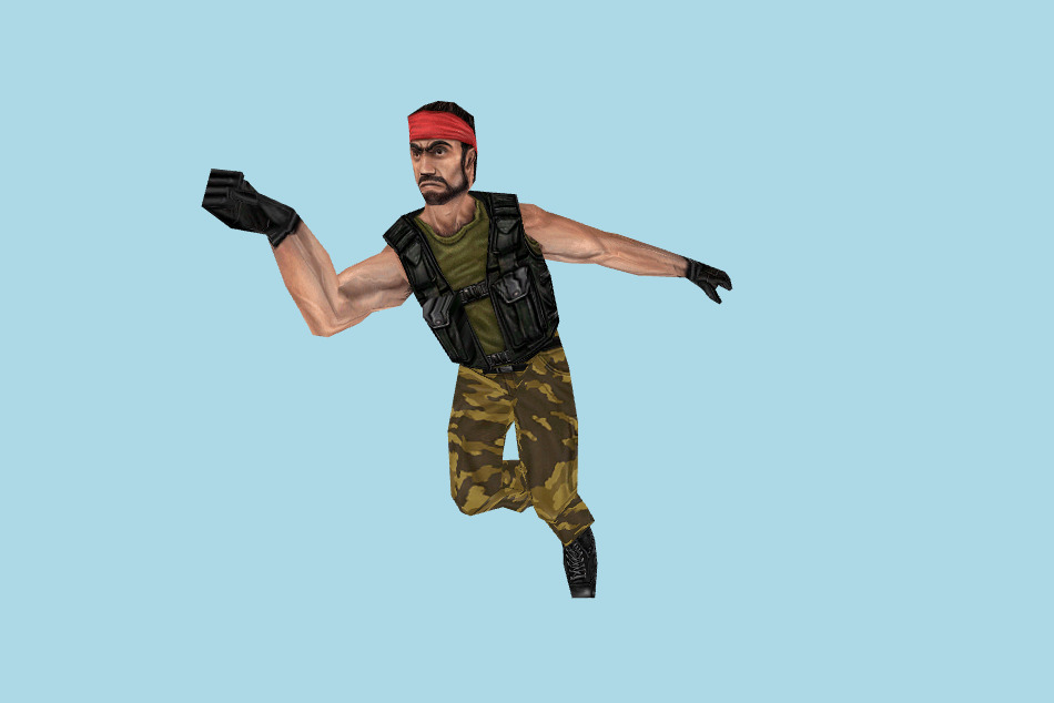 Guerilla Man HL MDL 3d model