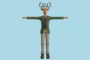 BEASTARS Louis Caravan-Story, BEASTARS, animal-character, character, deer, cartoon, toony