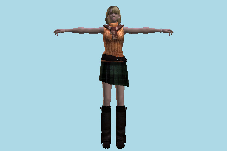 Resident Evil 4 - Ashley Graham Girl 3d model