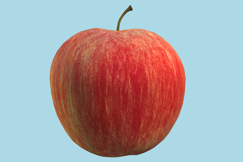 Red Apple Fruit 3d model