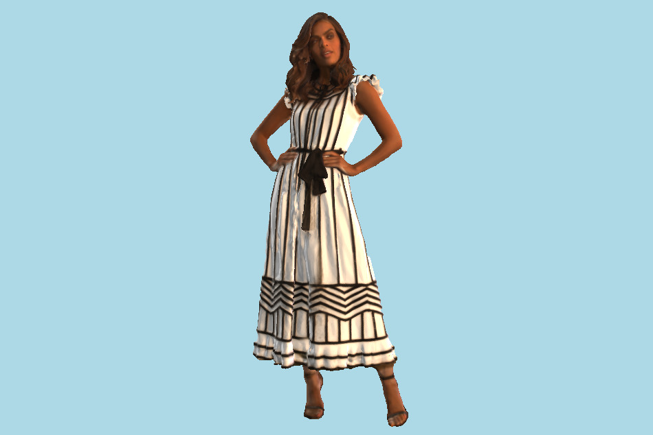 Fashion Woman Lady 3d model