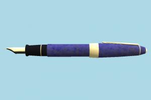 Pen pen, ink-pen, ink, type, write, item, object, classic, props, asset