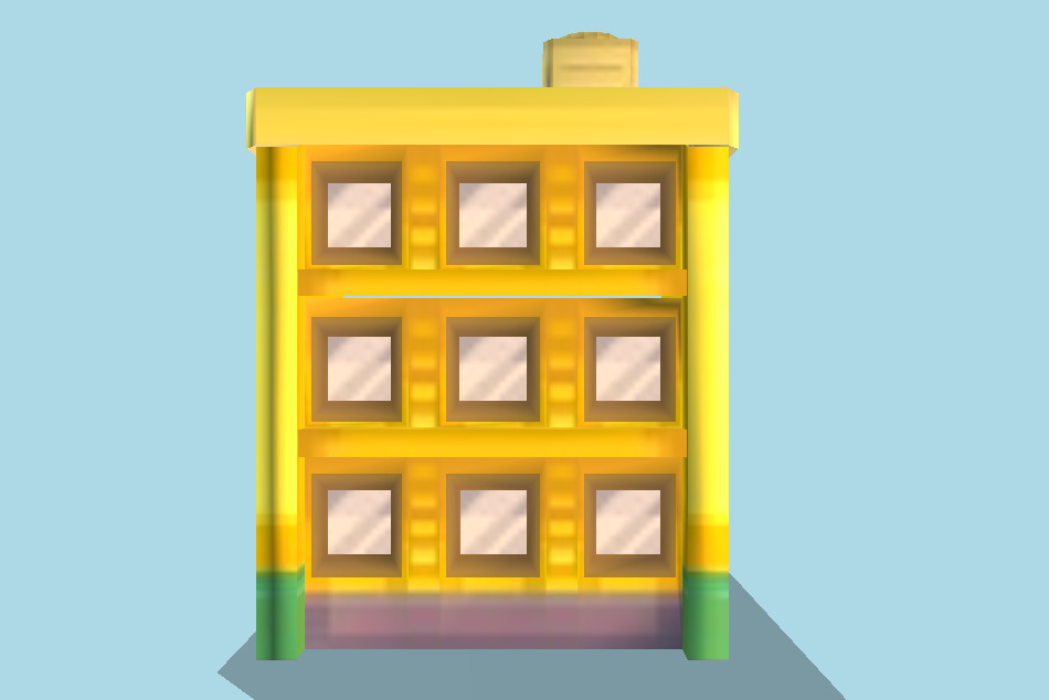 Pokémon HeartGold / SoulSilver Saffron City Building 3d model
