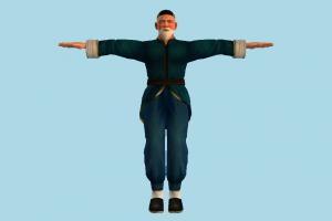 Tekken Wan tekken, man, male, people, human, character, aged, old