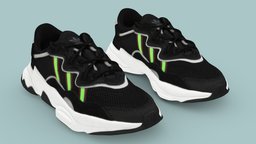 Adidas Originals Ozweego Black White people, urban, secondlife, ar, shoes, imvu, sl, nike, trainer, footwear, tactical, sneaker, adidas, yeezy, sims, jordan, streetwear, shoescan, nft