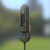 Big Explosive Charge based, bomb, island, ready, rush, physics, explosive, metal, charge, metallic, asset, game, 3d, blender, pbr, rendering