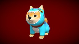 Pyjama Shiba cute, dog, pet, doggy, shiba, pijama, animal, shibatexturingchallenge
