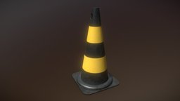Traffic Cone traffic, free3dmodel, freemodel, lowpoly, low, poly, free, street, gameready, noai
