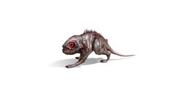 Low Poly Animated model Monster Zombie Rat spy, eye, rat, red, ugly, leather, mouse, small, pet, grey, raptor, lizard, teeth, myth, piranha, gargouille, predator, mutant, skinny, thorn, alien, jaws, mutation, nasty, pest, poisonous, vile, researcher, lizard-character-creature, creature, animal, walk, monster, animated, fantasy, dinosaur, zombie, petanimal
