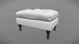 Fabric Ottoman sculpt, ottoman, furniture, fabric, substancepainter, substance