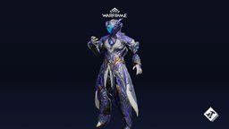 Hisame Frost Skin horns, ice, energy, warframe, tennogen, blender, scifi, substance-painter, zbrush