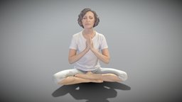 Woman in sportswear doing yoga 303 archviz, scanning, people, pose, fitness, exercise, midpoly, realistic, woman, beautiful, casual, yoga, hobby, quality, grandma, meditation, peoplescan, femalecharacter, lotos, sportwear, photoscan, realitycapture, character, photogrammetry, female, sport, , scanpeople, deep3dstudio