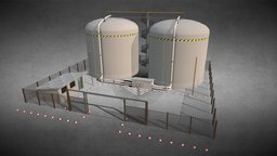 Double Oil Tank tank, reservoir, citiesskylines, steam_workshop, oil-tank, building-modern, luminou, building-design, building, cities-skylines, workshop, steam, noai