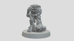 Sergeant Jovan stl, warhammer, spacemarine, 3dprint, warhammer40k, spacemarine-warhammer40k