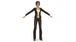Young Woman Brown Jeans Shirt Jacket office, shirt, people, , women, jacket, pants, brown, buisness, young, shoes, worker, jeans, slim, earrings, woman, beautiful, heels, casual, womens, necklace, personnage, secretary, braids, trousers, low-poly-model, girl, lowpoly-gameasset-gameready, blouse, caucasian, -woman, womancharacter, tights, hairstyle, employee, womenswear, woman3d, girl, casualwear, "casual-wear", "buisnesswomen", "braids-hairstyle"