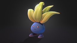 Oddish Pokemon cute, pokemon, oddish, cartoon, creature, stylized