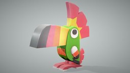 Tocotoco Lamp lamp, fanart, bird, retro, parrot, toucan, pal, game, palworld