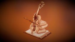 Magic Cello violin, wooden, gears, bois, vintage, diy, cello, reproduction, violon, casals, boite, violoncelle, music-box, engrenages, clockworks, magic, rokr, engrenage, noai, boite-a-musique